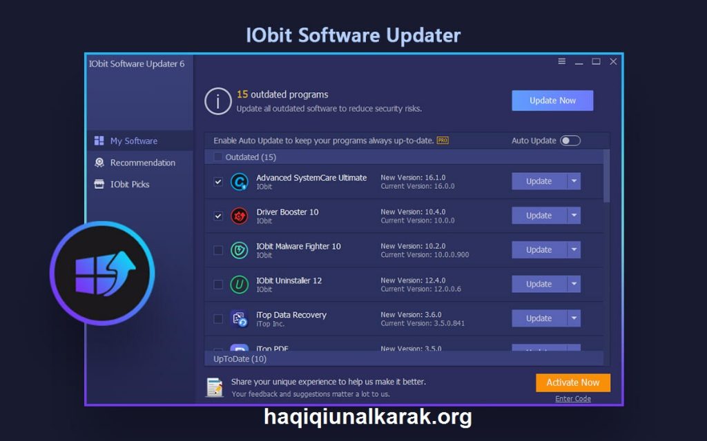 IObit Software Updater Pro الكراك مع مفتاح الترخيص 2025 [Latest]