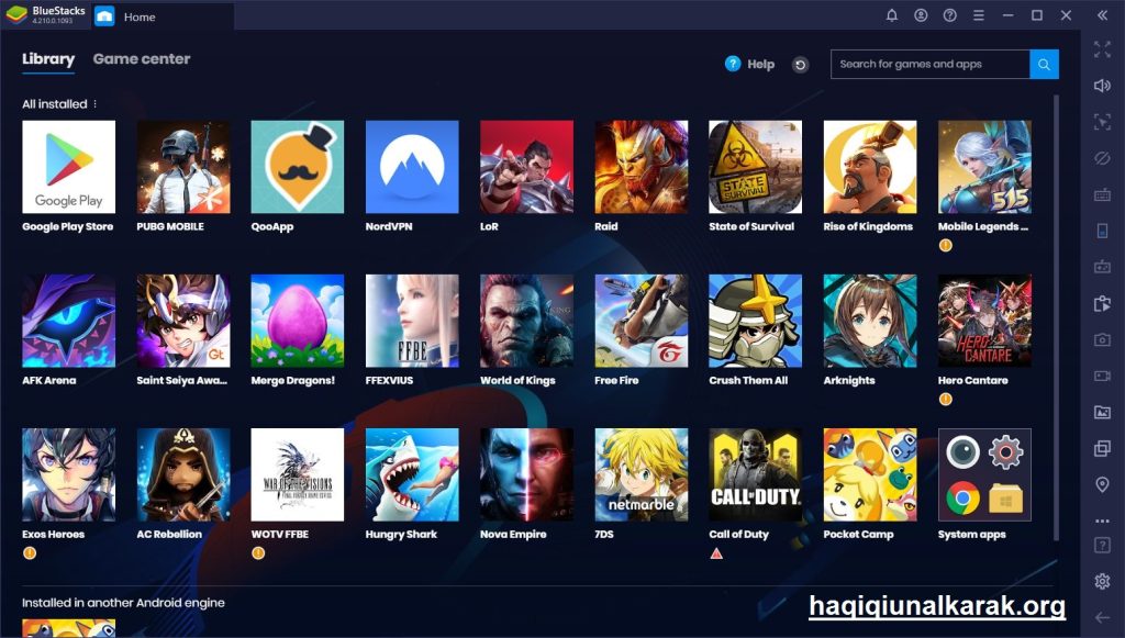 BlueStacks App Player الكراك لنظام التشغيل Windows تحميل