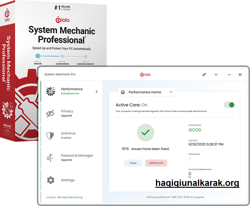 System Mechanic Pro الكراك + سيل تحميل